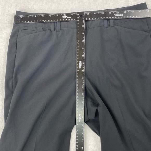 Lane Bryant Pants Womens 16 Black Flat Front High‎ Rise Straight Leg Pockets - Picture 4 of 11